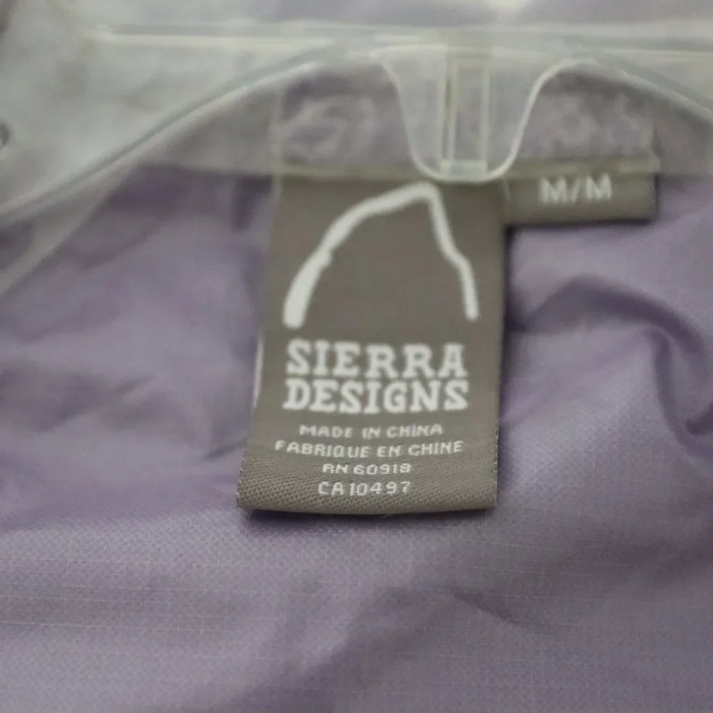 Sierra Designs rain/wind jacket Size Medium Purple - Picture 7 of 8